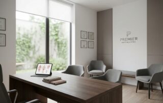 Professional medical consultation room for scrotal filler injection and male enhancement procedures