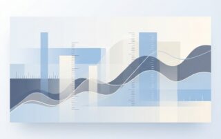 Abstract data visualization representing research studies on average size of Korean male organ across clinical literature