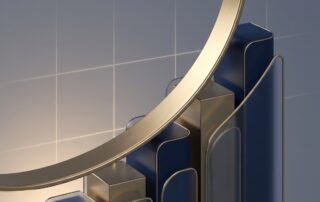 Abstract gold ascending arc chart symbolizing permanent girth size increase results and long-term retention data