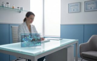 Professional medical consultation room representing hyaluronic acid penile filler treatment environment