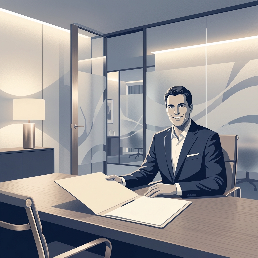 Man in private medical consultation, representing penile enhancement patient confidentiality and HIPAA protection rights.