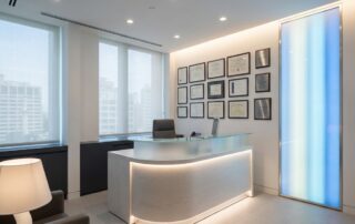 Modern medical consultation office representing hospital-grade penile enhancement safety protocols and clinical standards.