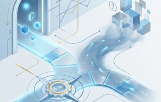 Conceptual illustration comparing penile filler vs fat grafting as two diverging clinical pathways