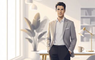 Confident man in modern medical consultation office representing penis enlargement procedure experience and expertise