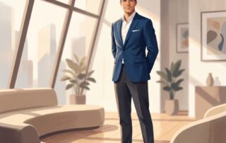 Confident man in modern medical aesthetic clinic representing male genital aesthetic enhancement options and informed care