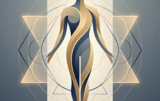 Abstract illustration of confident male silhouette representing natural looking penis enhancement authenticity and balanced results