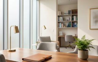 Modern medical consultation office conveying trust and professionalism — penile filler procedure safety record analysis