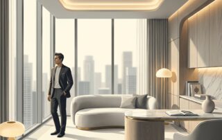 Confident man in modern medical aesthetics clinic representing non surgical male genital volumization consultation