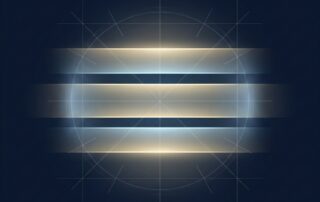 Abstract symmetrical three-zone clinical diagram representing penile girth enhancement symmetry assessment precision