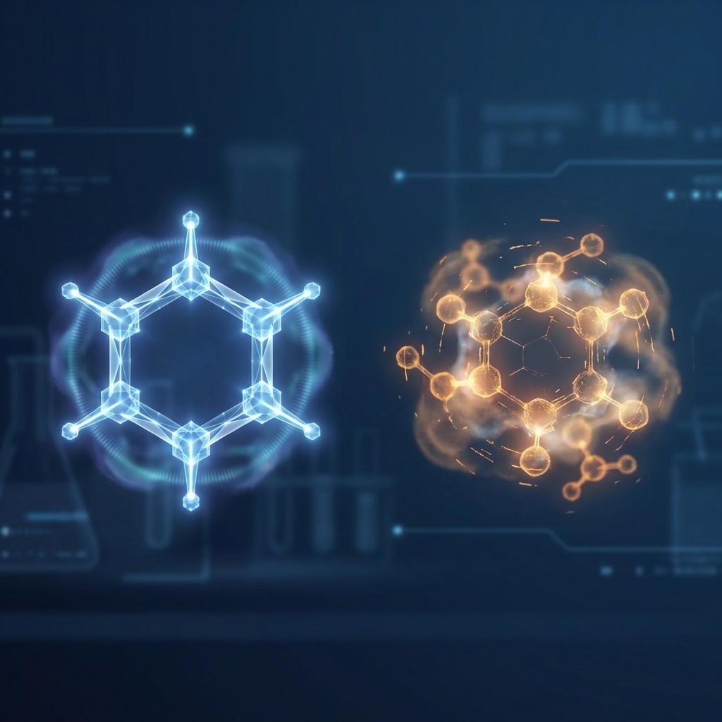 Conceptual illustration comparing medical grade hyaluronic acid purity standards for penis enlargement safety