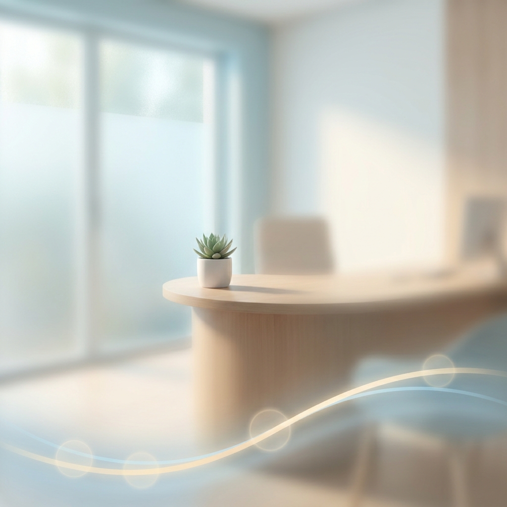 Modern medical wellness consultation room representing penile filler aftercare instructions and recovery