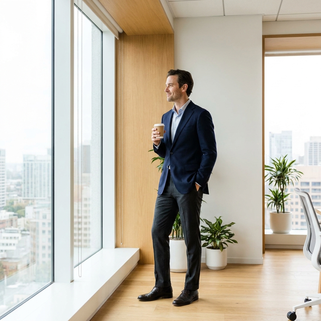 Confident man in modern medical consultation office considering penile enhancements in 2026