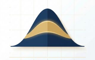 Bell curve illustration representing penile length distribution data across a large population of men